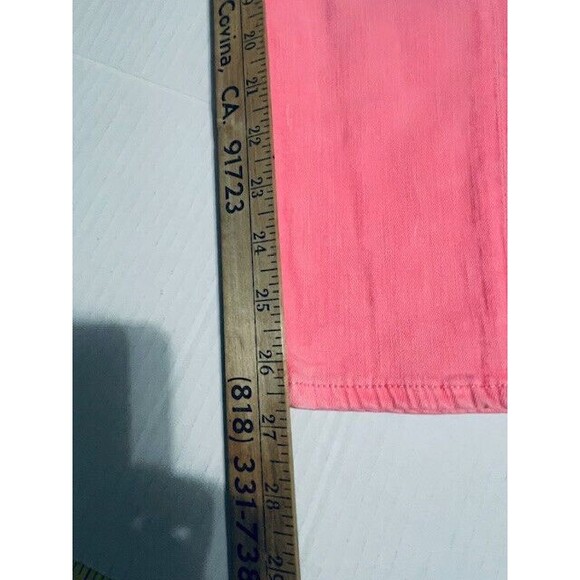 AG Adriano Goldschmied Jeans Womans 27R Pink The Stevie Ankle Slim Straight - Picture 9 of 16